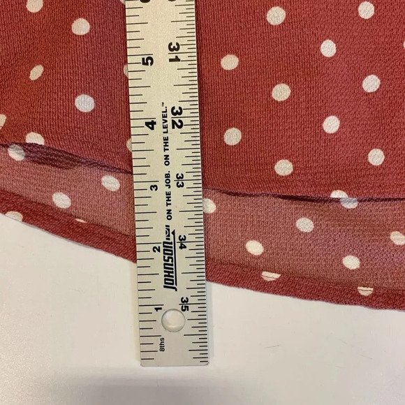 Wanderlux Women's Polka Dot Puffy‎ Sleeve Square Neck Dress Size M NWT - Picture 15 of 15